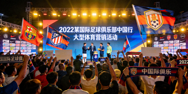 2022年某国际足球俱乐部中国行大型体育营销活动现场盛况